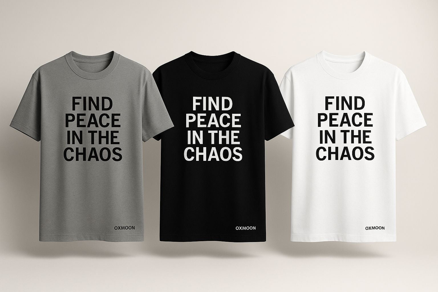 Tricou unisex Oxmoon – Find Peace in the Chaos